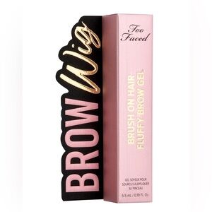 NEW Too Faced Brow Wig Brush On Hair Fluffy Brow Gel in Dirty Blonde
